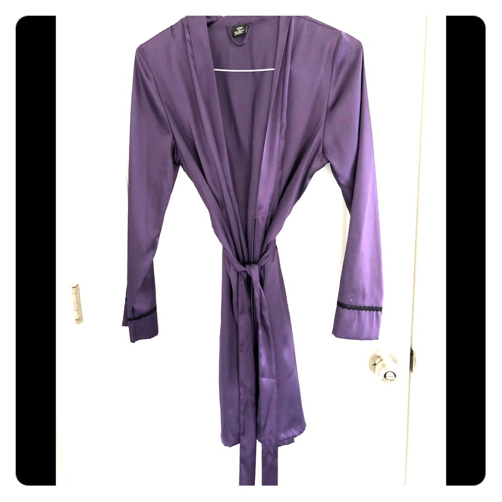 Purple silk robe